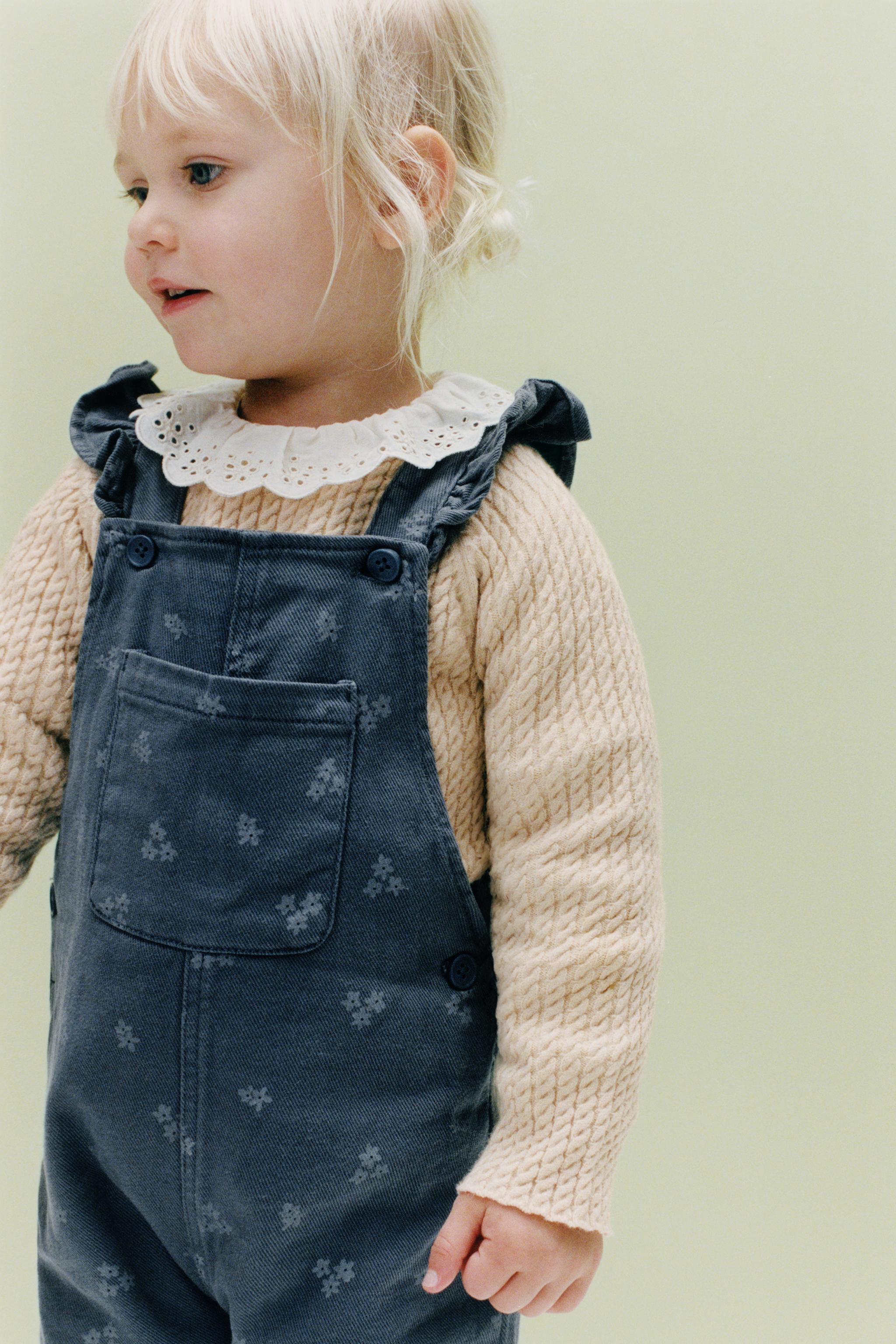 FLORAL TWILL OVERALLS